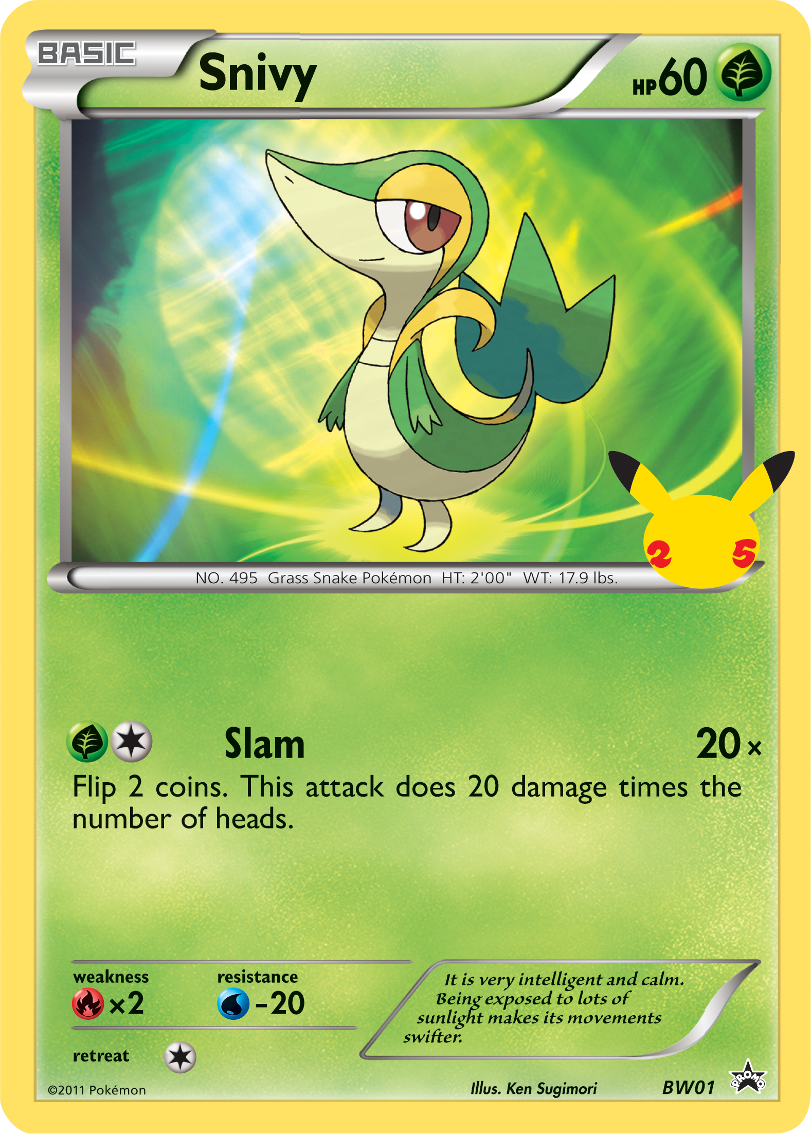 Snivy (BW01) (Jumbo Card) [First Partner Pack] | Exor Games Dartmouth