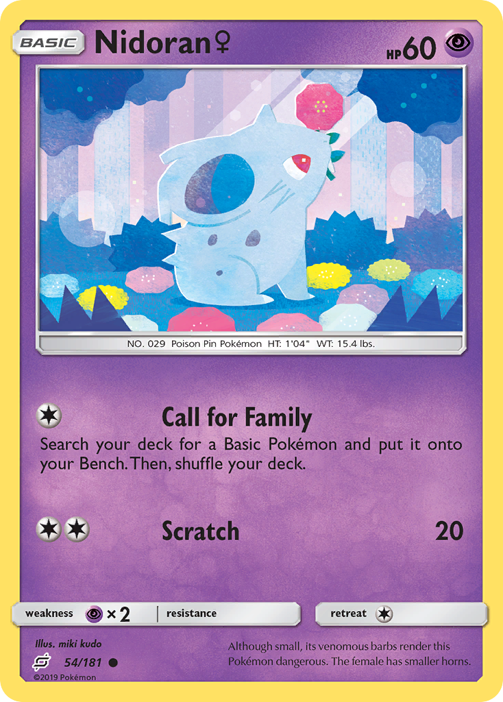 Nidoran (54/181) (Female) [Sun & Moon: Team Up] | Exor Games Dartmouth