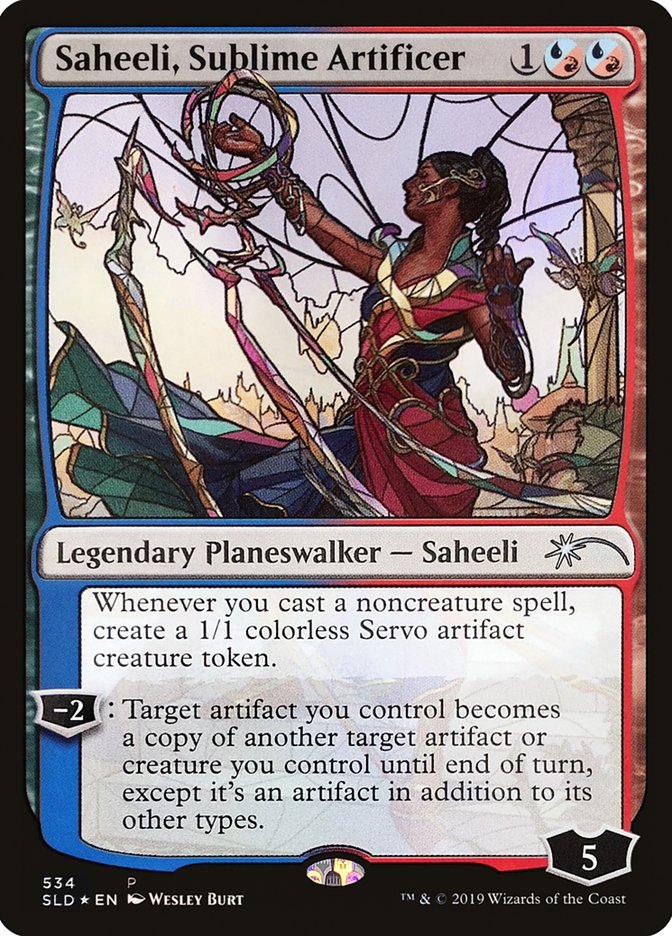 Saheeli, Sublime Artificer (Stained Glass) [Secret Lair Drop Promos] | Exor Games Dartmouth