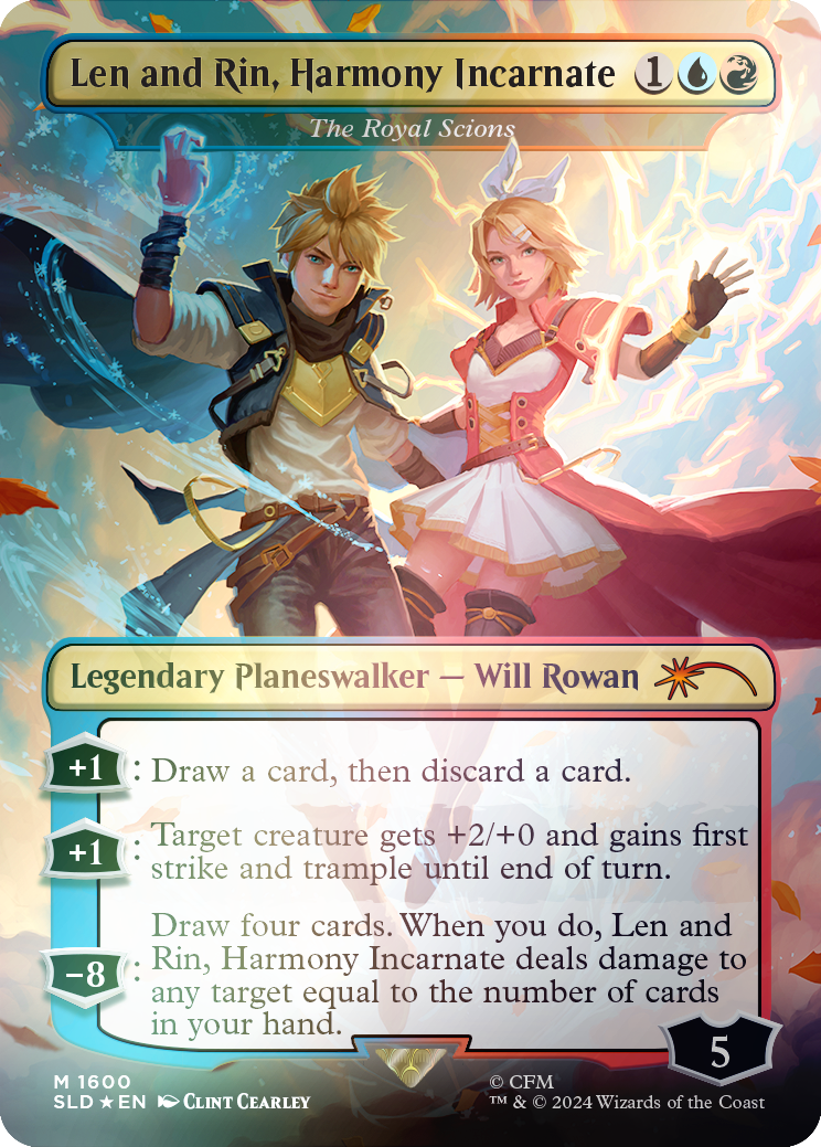 Len and Rin, Harmony Incarnate - The Royal Scions (Rainbow Foil) [Secret Lair Drop Series] | Exor Games Dartmouth