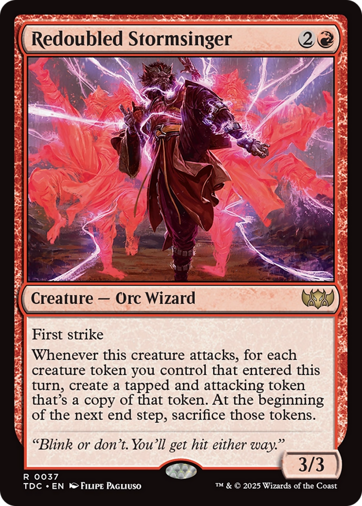 Redoubled Stormsinger [Tarkir: Dragonstorm Commander] | Exor Games Dartmouth