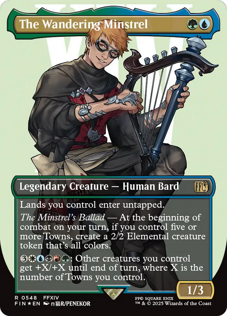 The Wandering Minstrel (Borderless) (Surge Foil) [FINAL FANTASY] | Exor Games Dartmouth