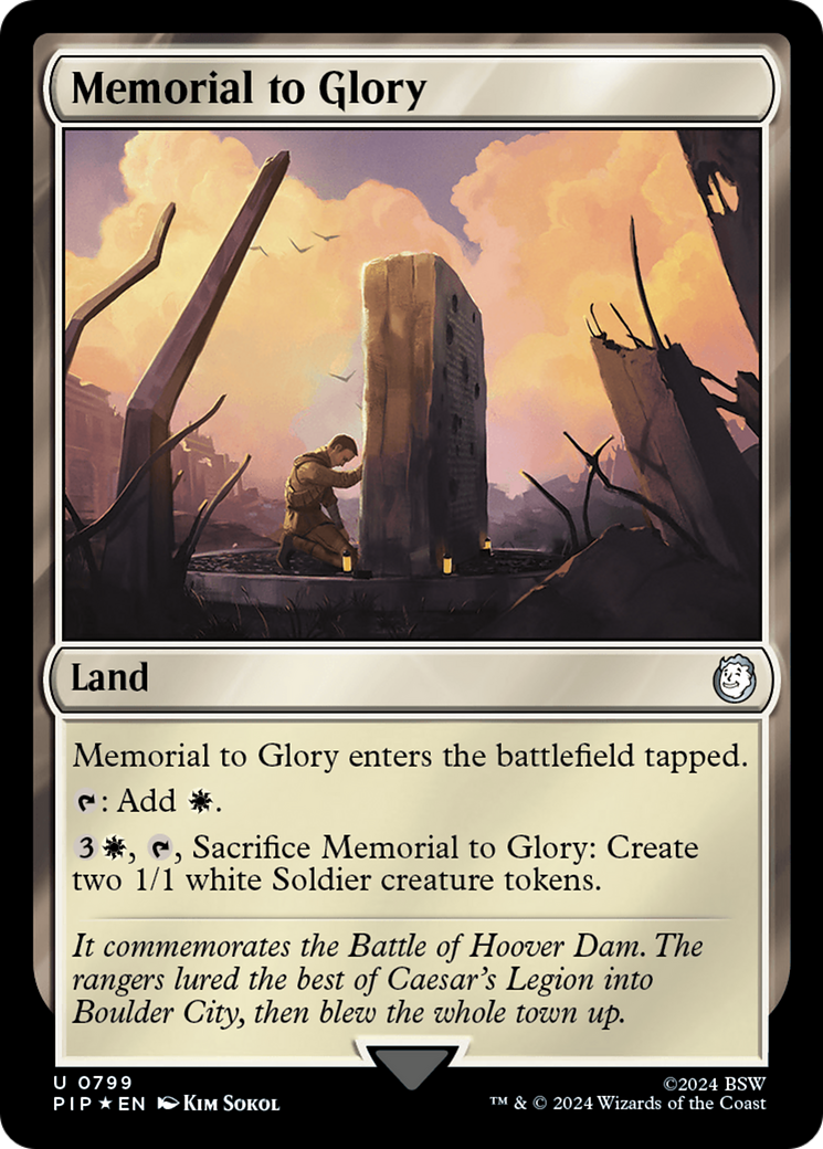 Memorial to Glory (Surge Foil) [Fallout] | Exor Games Dartmouth