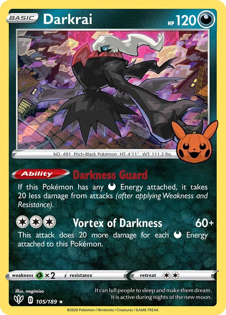 Darkrai (105/189) [Trick or Trade] | Exor Games Dartmouth