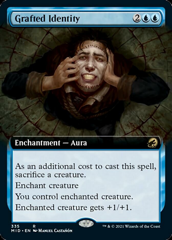 Grafted Identity (Extended Art) [Innistrad: Midnight Hunt] | Exor Games Dartmouth