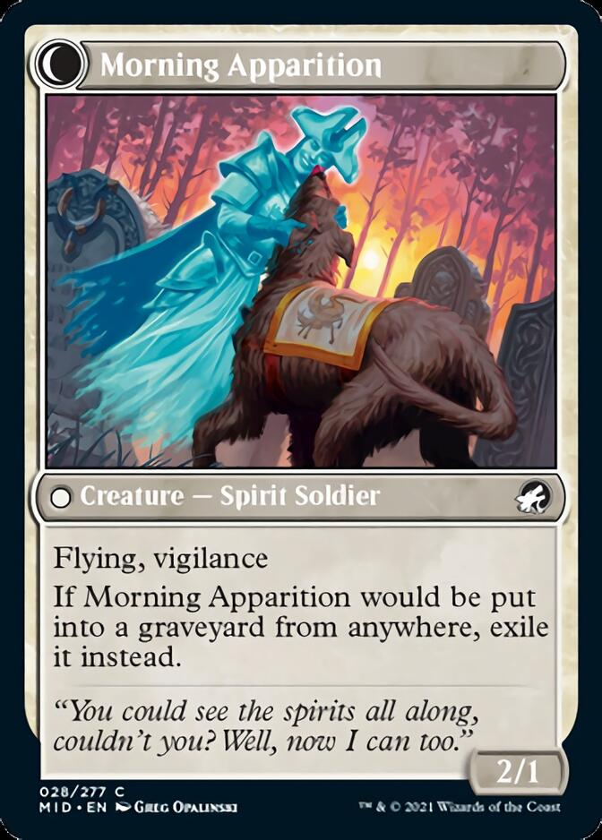 Mourning Patrol // Morning Apparition [Innistrad: Midnight Hunt] | Exor Games Dartmouth