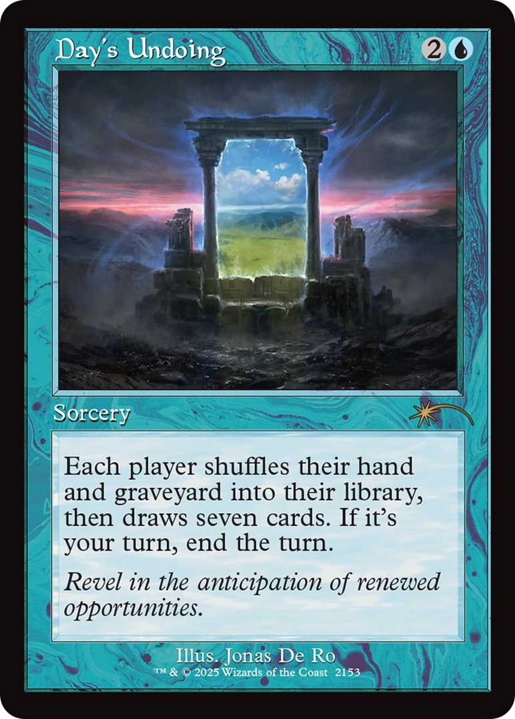 Day's Undoing (Retro Frame) [Secret Lair Drop Series] | Exor Games Dartmouth