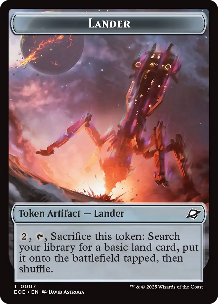 Robot // Lander (0007) Double-Sided Token [Edge of Eternities Tokens] | Exor Games Dartmouth