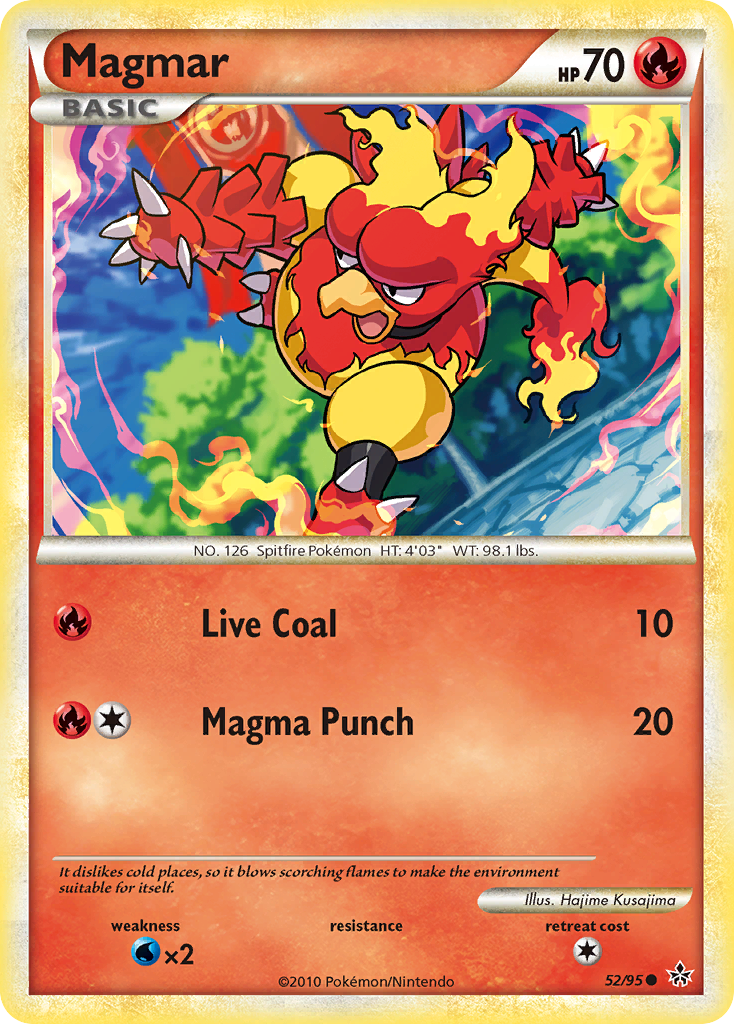 Magmar (52/95) [HeartGold & SoulSilver: Unleashed] | Exor Games Dartmouth