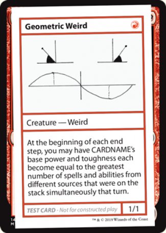 Geometric Weird (2021 Edition) [Mystery Booster Playtest Cards] | Exor Games Dartmouth