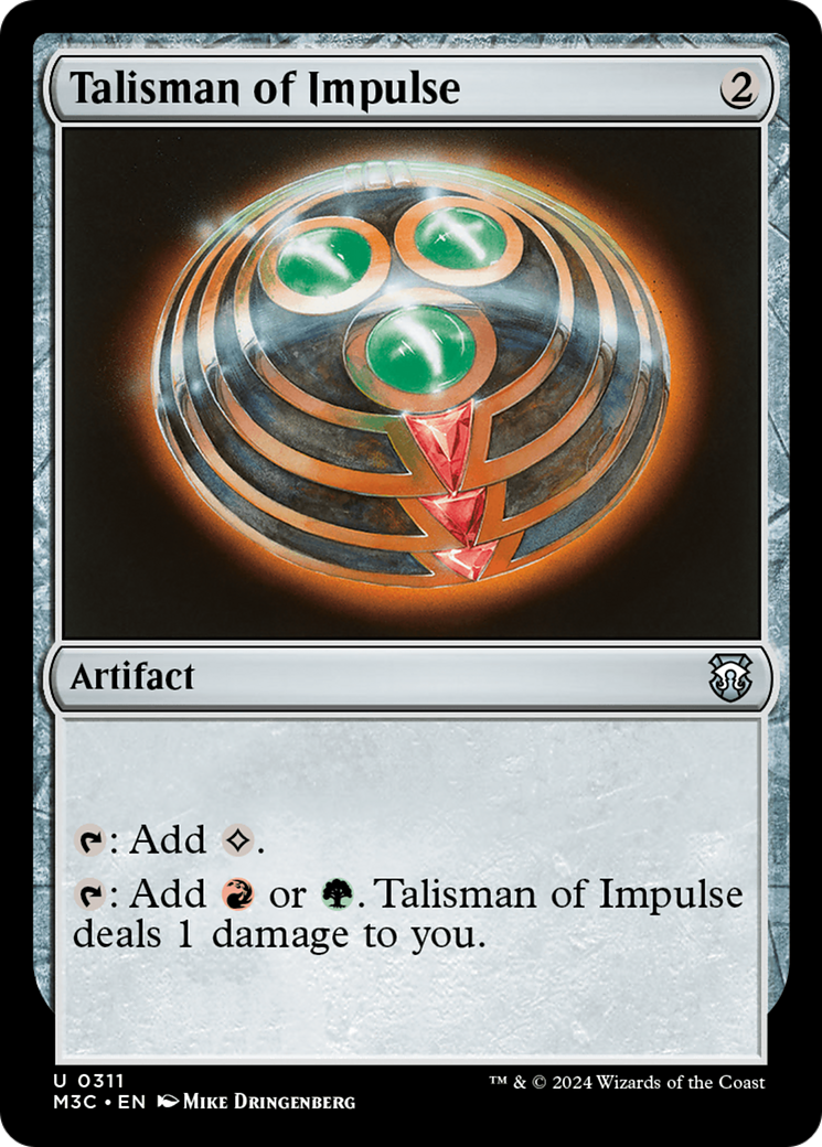 Talisman of Impulse (Ripple Foil) [Modern Horizons 3 Commander] | Exor Games Dartmouth