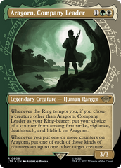 Aragorn, Company Leader (Showcase) (Surge Foil) [The Lord of the Rings: Tales of Middle-Earth] | Exor Games Dartmouth