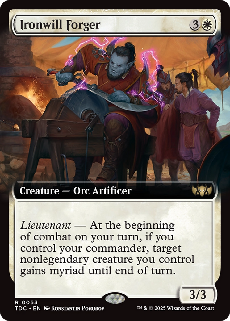 Ironwill Forger (Extended Art) [Tarkir: Dragonstorm Commander] | Exor Games Dartmouth