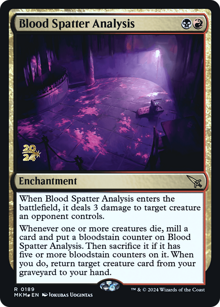 Blood Spatter Analysis [Murders at Karlov Manor Prerelease Promos] | Exor Games Dartmouth