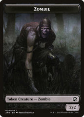 Zombie // Dog Illusion Double-Sided Token [Dungeons & Dragons: Adventures in the Forgotten Realms Tokens] | Exor Games Dartmouth