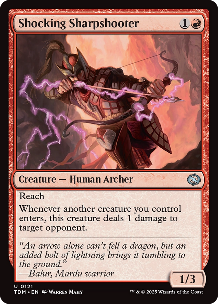 Shocking Sharpshooter [Tarkir: Dragonstorm] | Exor Games Dartmouth