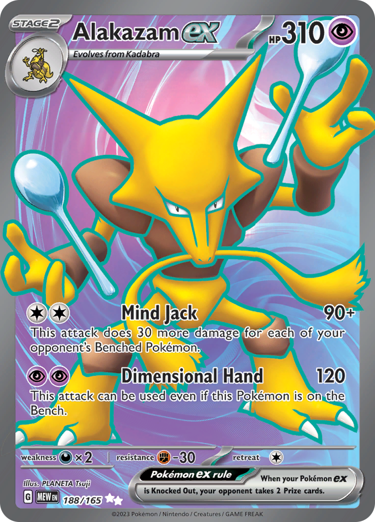 Alakazam ex (188/165) [Scarlet & Violet: 151] | Exor Games Dartmouth