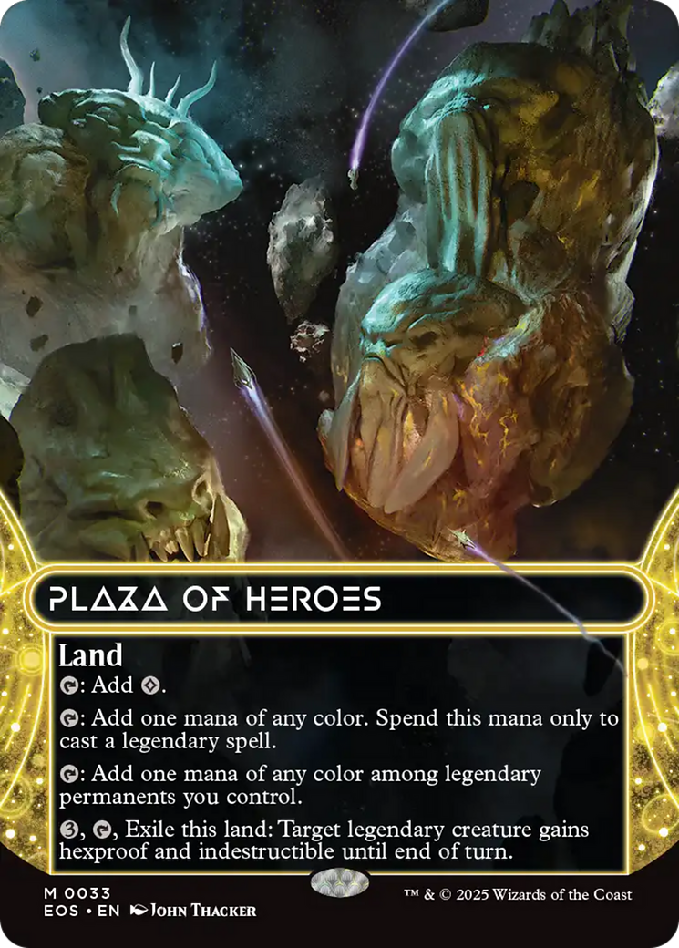 Plaza of Heroes (0033) (Borderless) [Edge of Eternities: Stellar Sights] | Exor Games Dartmouth