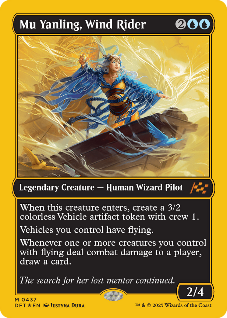 Mu Yanling, Wind Rider (First-Place Foil) [Aetherdrift] | Exor Games Dartmouth