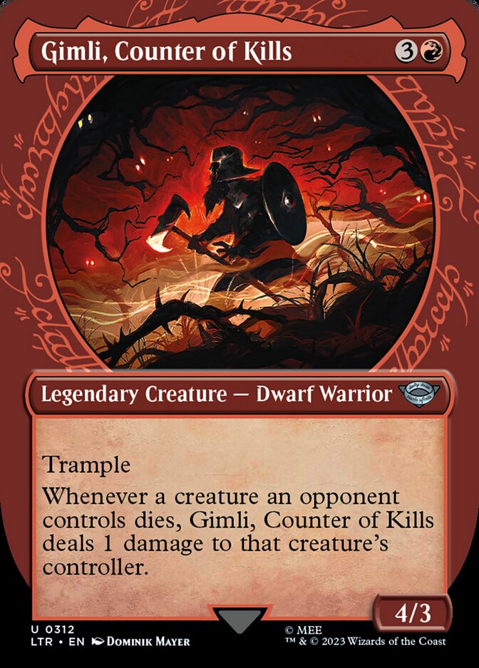 Gimli, Counter of Kills (Showcase Ring Frame) [The Lord of the Rings: Tales of Middle-Earth] | Exor Games Dartmouth
