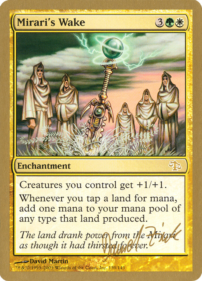 Mirari's Wake (Daniel Zink) [World Championship Decks 2003] | Exor Games Dartmouth