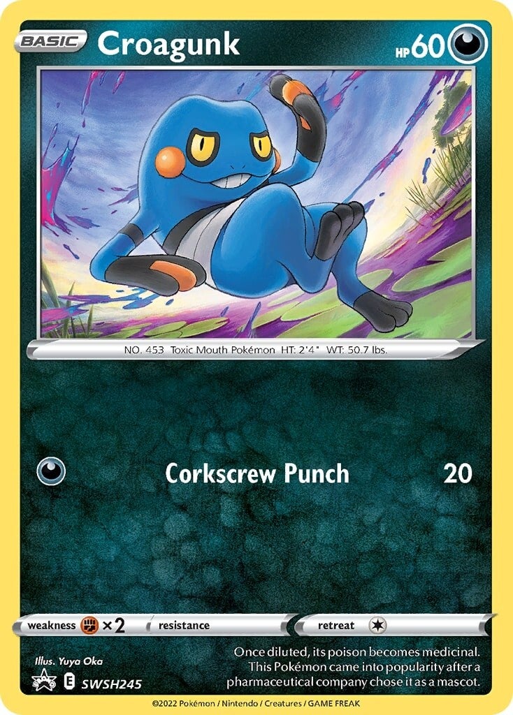 Croagunk (SWSH245) [Sword & Shield: Black Star Promos] | Exor Games Dartmouth