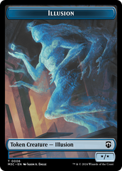 Illusion (Ripple Foil) // Servo Double-Sided Token [Modern Horizons 3 Commander Tokens] | Exor Games Dartmouth