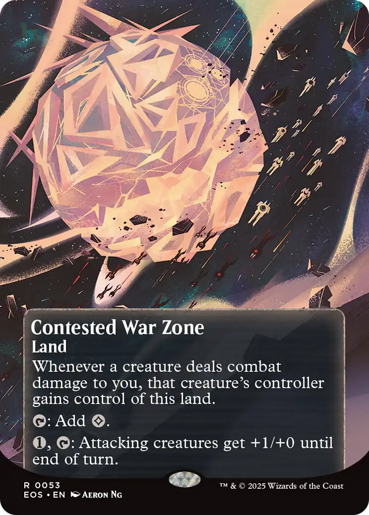 Contested War Zone (0053) (Borderless) [Edge of Eternities: Stellar Sights] | Exor Games Dartmouth