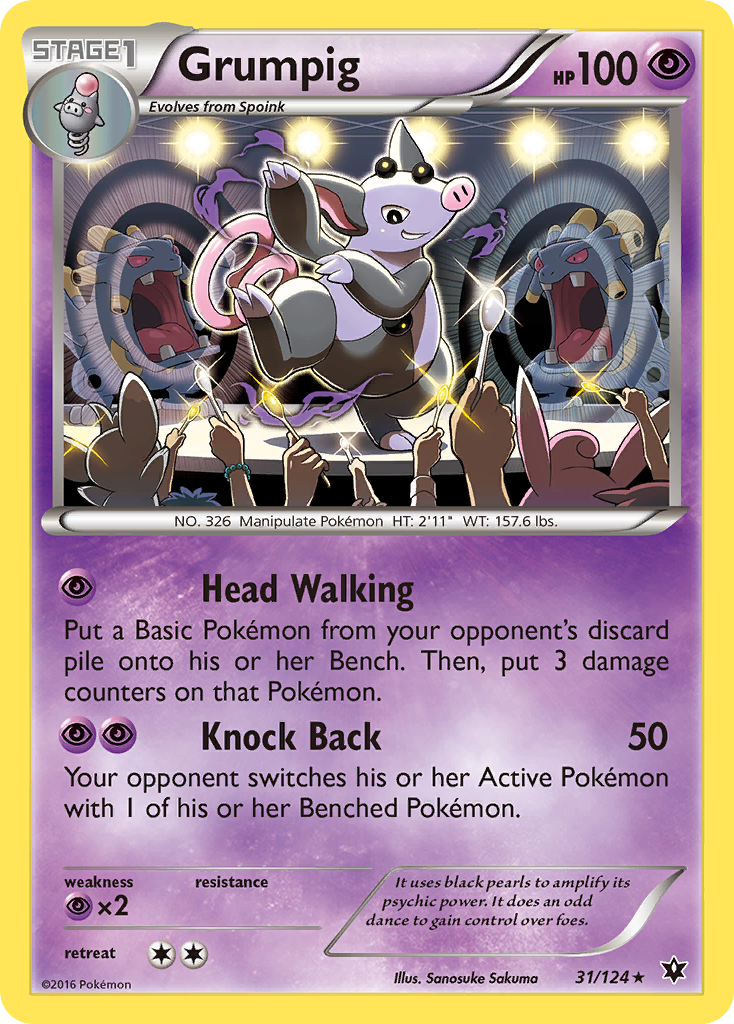 Grumpig (31/124) [XY: Fates Collide] | Exor Games Dartmouth