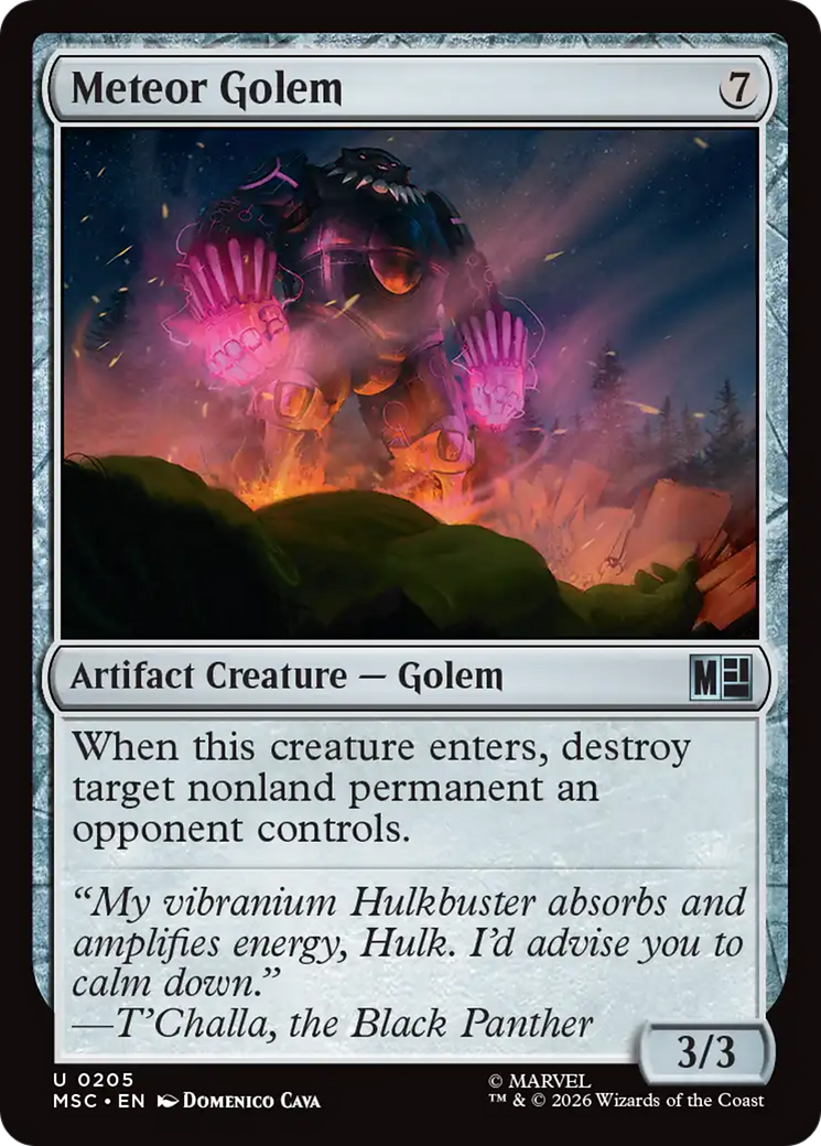 Meteor Golem (Surge Foil) [Marvel Super Heroes Commander] | Exor Games Dartmouth