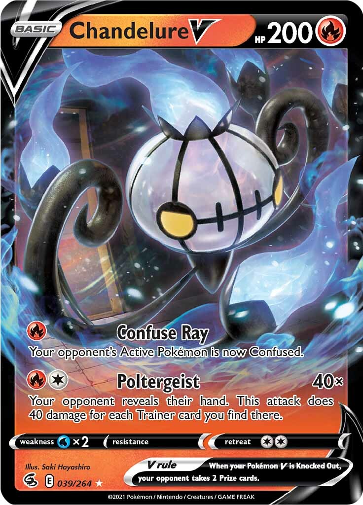 Chandelure V (039/264) [Sword & Shield: Fusion Strike] | Exor Games Dartmouth