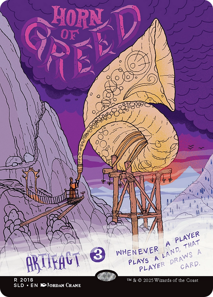 Horn of Greed (Rainbow Foil) [Secret Lair Drop Series] | Exor Games Dartmouth