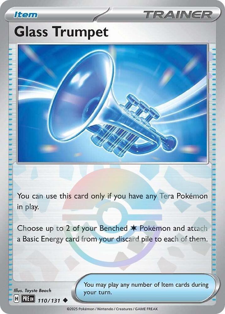 Glass Trumpet (110/131) (Poke Ball Pattern) [Scarlet & Violet: Prismatic Evolutions] | Exor Games Dartmouth