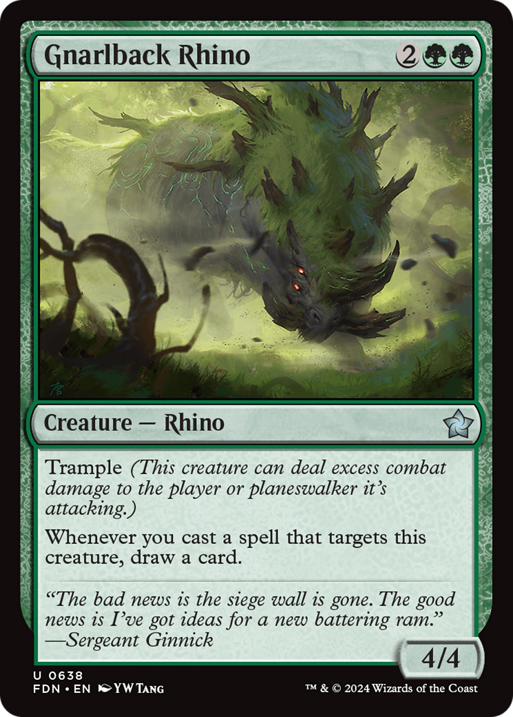 Gnarlback Rhino [Foundations] | Exor Games Dartmouth