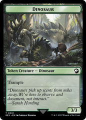 Gnome // Dinosaur (0001) Double-Sided Token [The Lost Caverns of Ixalan Tokens] | Exor Games Dartmouth