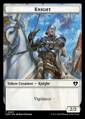 Treasure // Knight Double-Sided Token [Commander Masters Tokens] | Exor Games Dartmouth