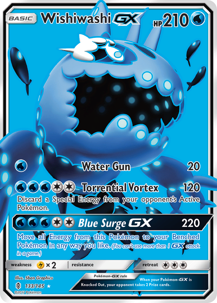 Wishiwashi GX (133/145) [Sun & Moon: Guardians Rising] | Exor Games Dartmouth