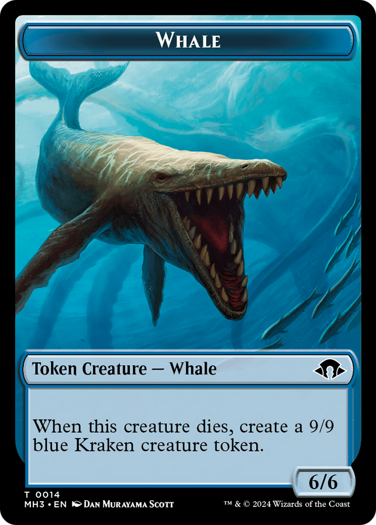 Whale // Energy Reserve Double-Sided Token [Modern Horizons 3 Tokens] | Exor Games Dartmouth