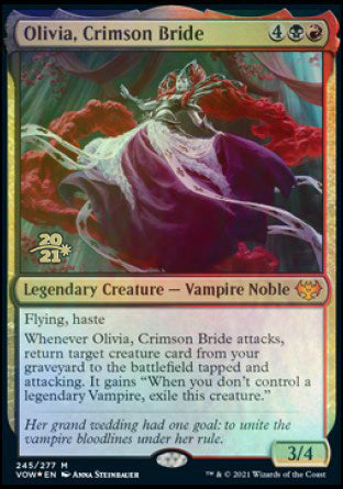 Olivia, Crimson Bride [Innistrad: Crimson Vow Prerelease Promos] | Exor Games Dartmouth