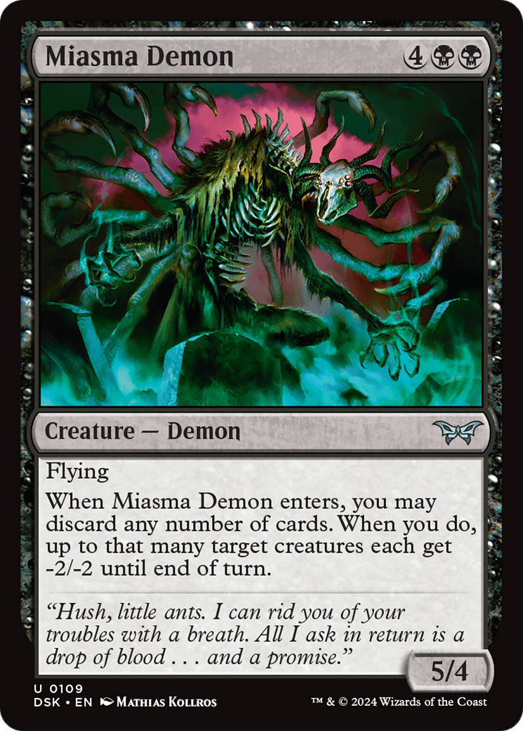 Miasma Demon [Duskmourn: House of Horror] | Exor Games Dartmouth