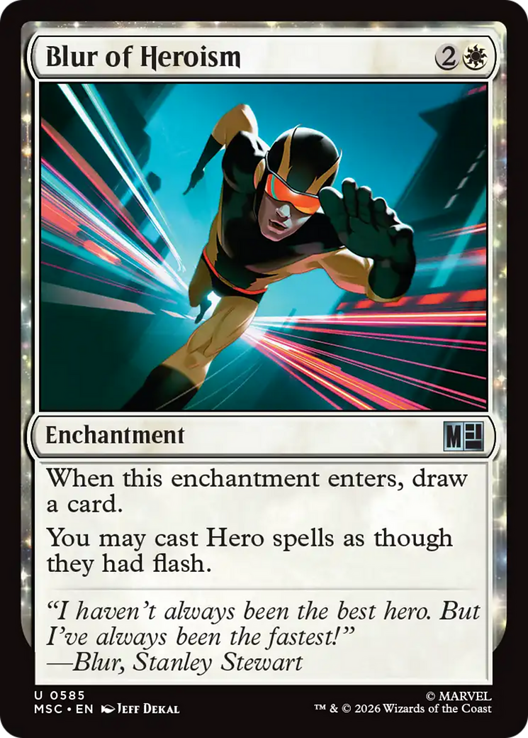 Blur of Heroism [Marvel Super Heroes Commander] | Exor Games Dartmouth