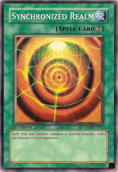 Synchronized Realm [5DS1-EN022] Common | Exor Games Dartmouth