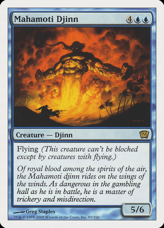 Mahamoti Djinn (9th Edition) [Oversize Cards] | Exor Games Dartmouth