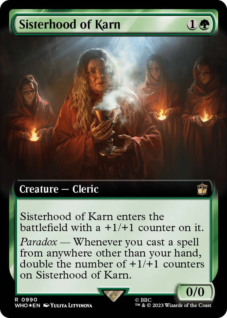 Sisterhood of Karn (Extended Art) (Surge Foil) [Doctor Who] | Exor Games Dartmouth