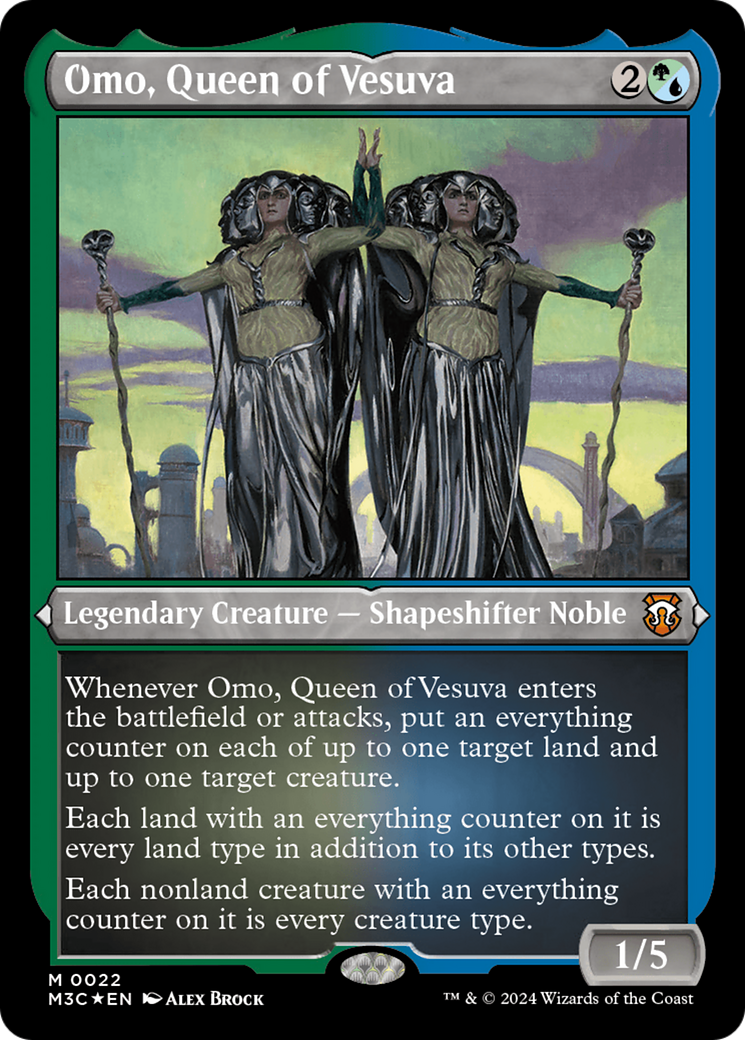 Omo, Queen of Vesuva (Foil Etched) [Modern Horizons 3 Commander] | Exor Games Dartmouth