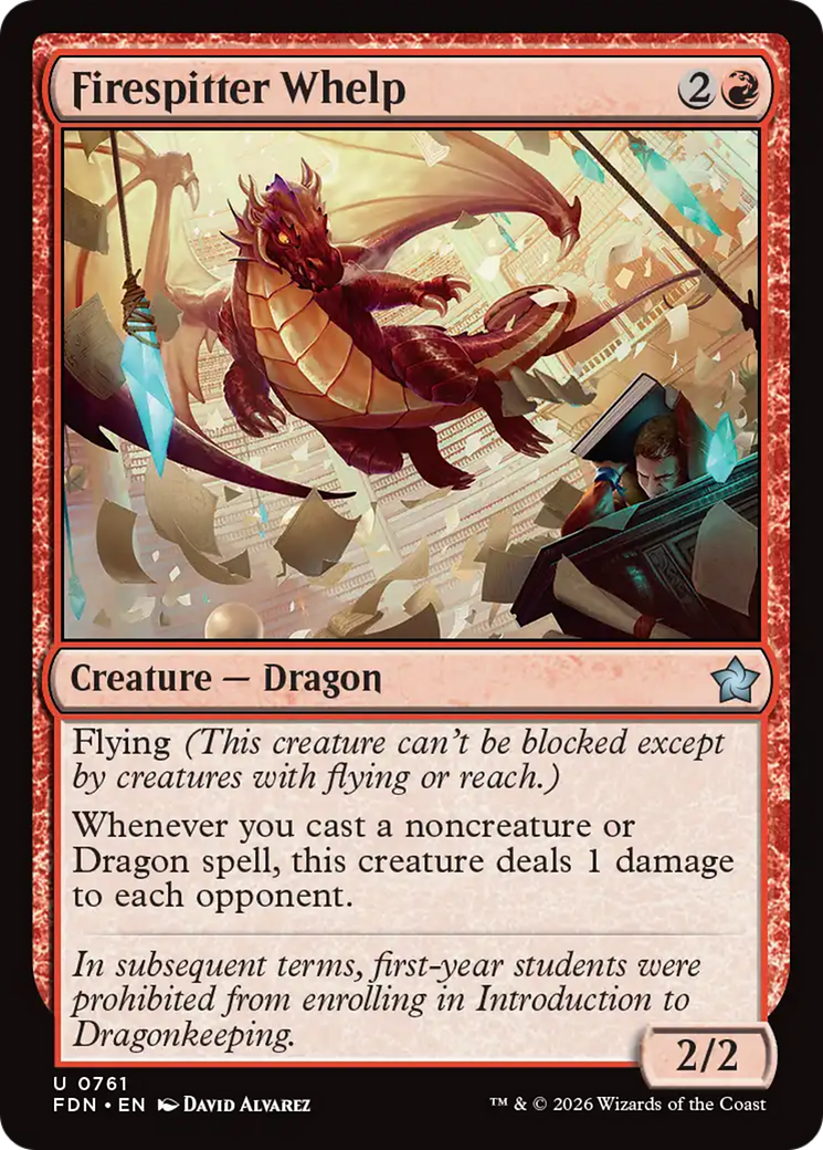 Firespitter Whelp (0761) [Foundations] | Exor Games Dartmouth