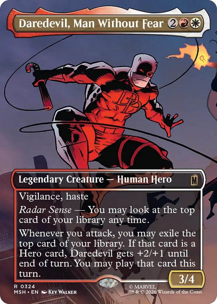 Daredevil, Man Without Fear (Borderless) (0324) [Marvel Super Heroes] | Exor Games Dartmouth