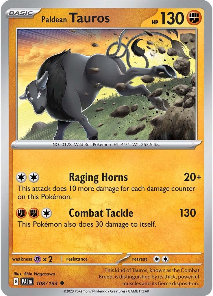 Paldean Tauros (108/193) [Scarlet & Violet: Paldea Evolved] | Exor Games Dartmouth