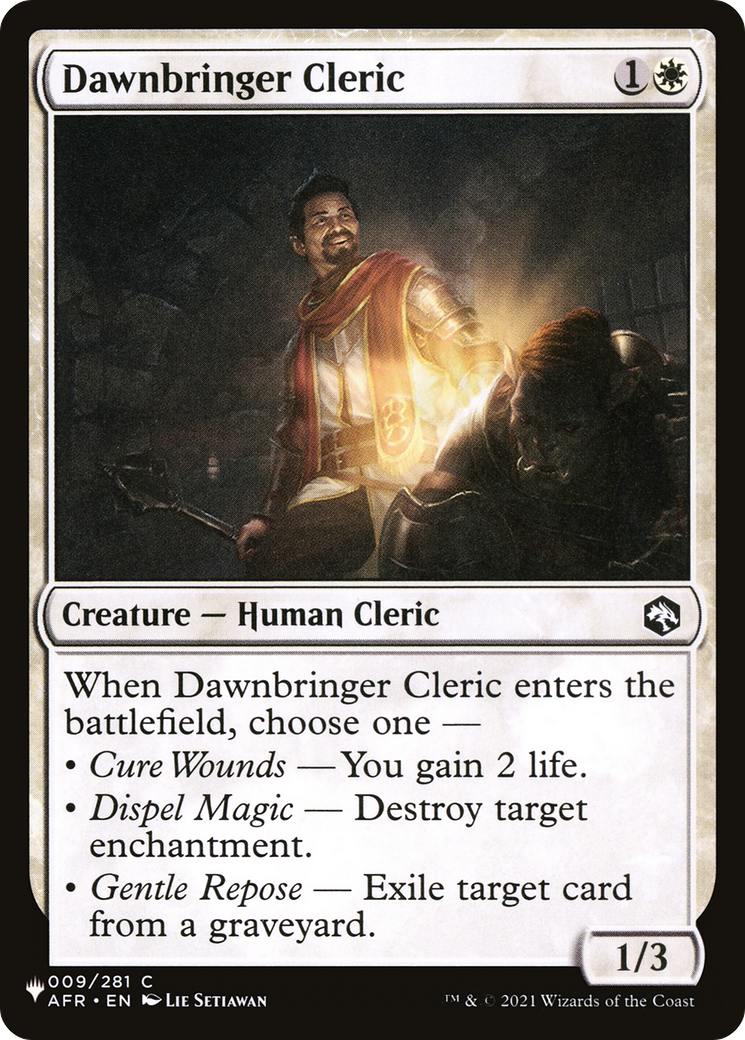 Dawnbringer Cleric [The List] | Exor Games Dartmouth