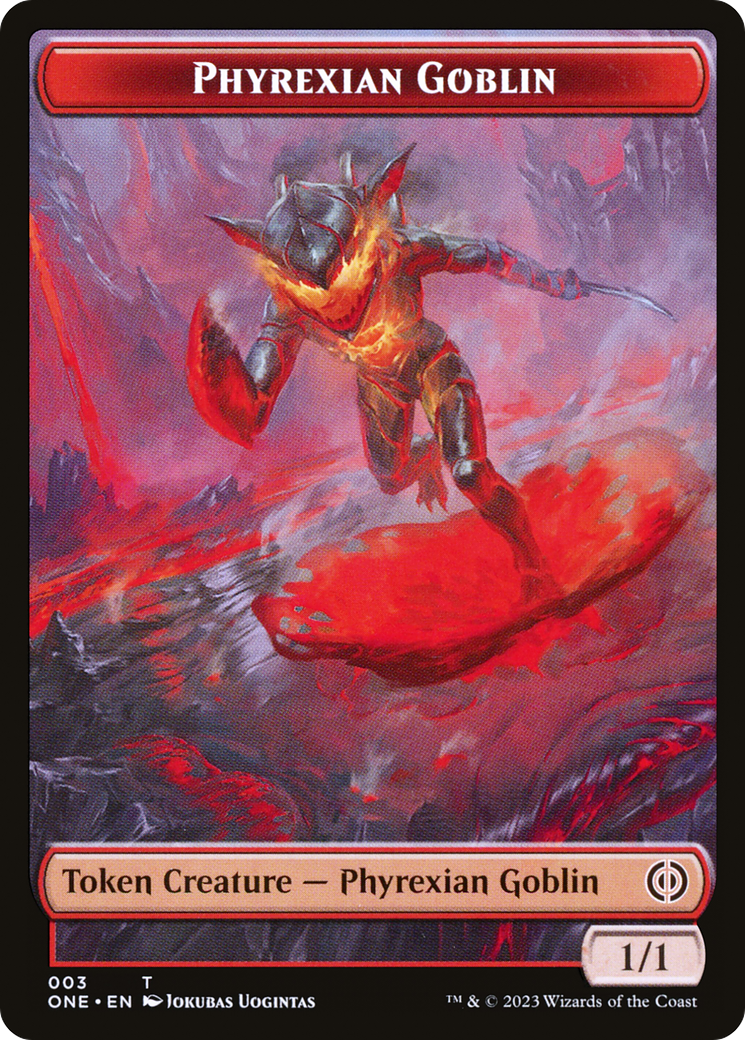 Phyrexian Goblin // Samurai Double-Sided Token [Phyrexia: All Will Be One Tokens] | Exor Games Dartmouth